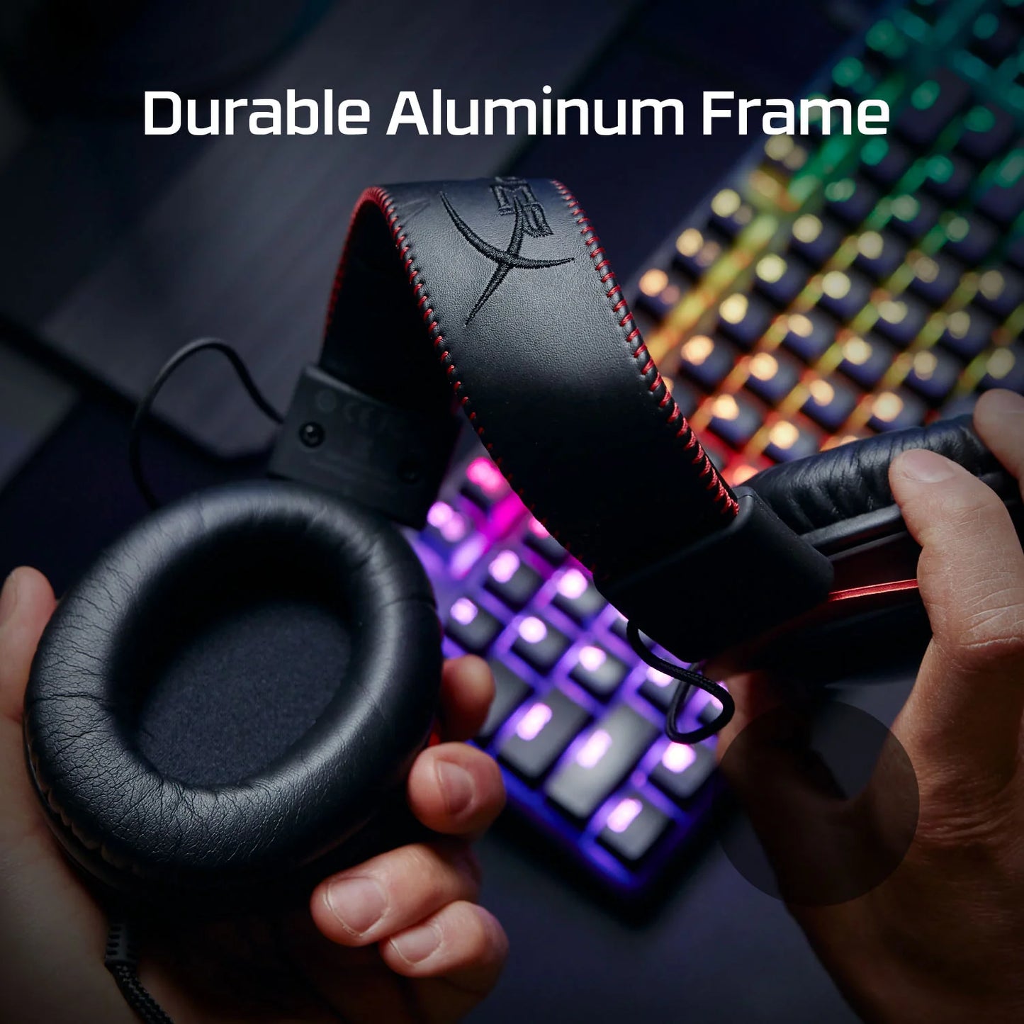 HyperX Cloud II Wired Over Ear Headphones with Mic – Red