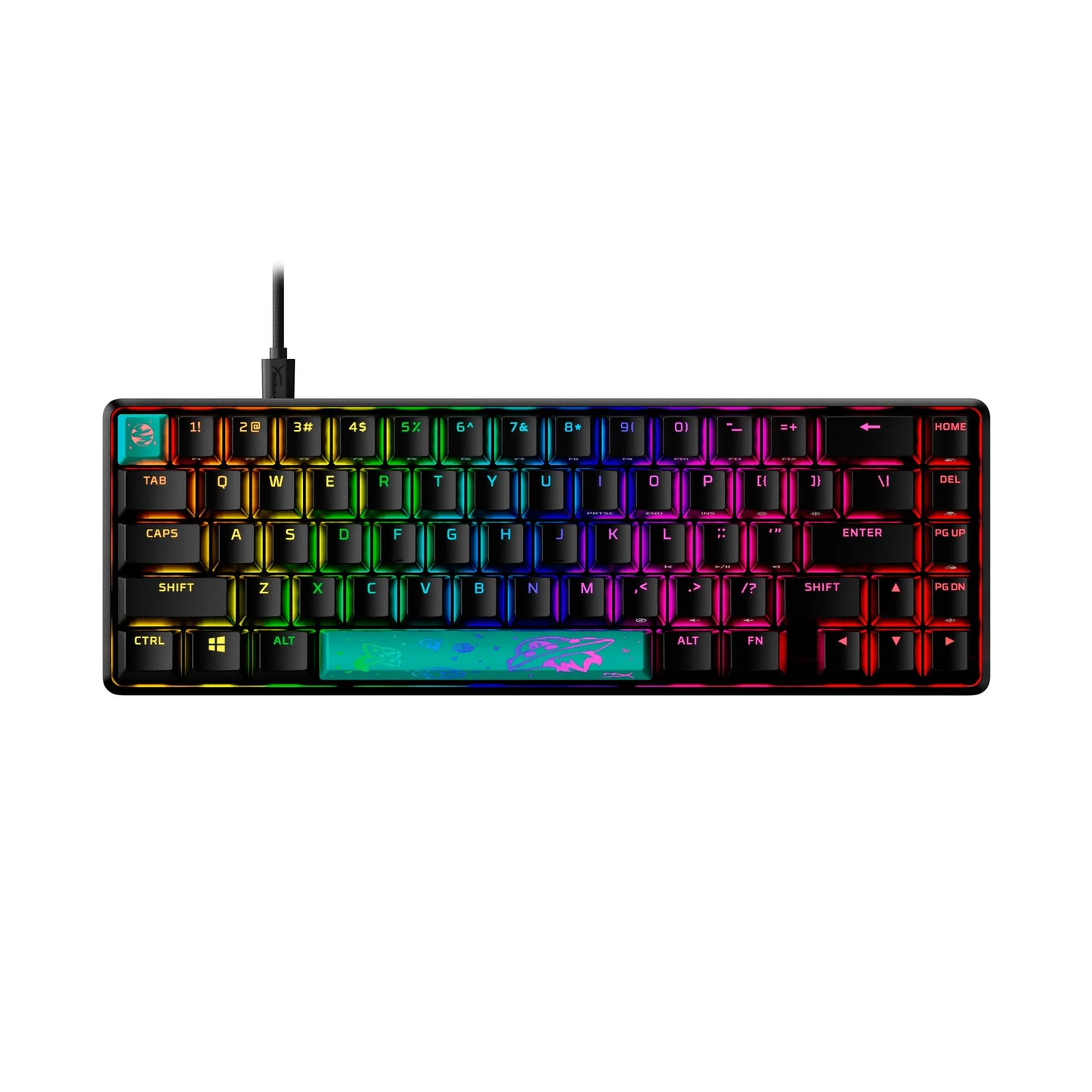 HyperX Alloy Origins 65 Mechanical Gaming Keyboard Aqua Switch