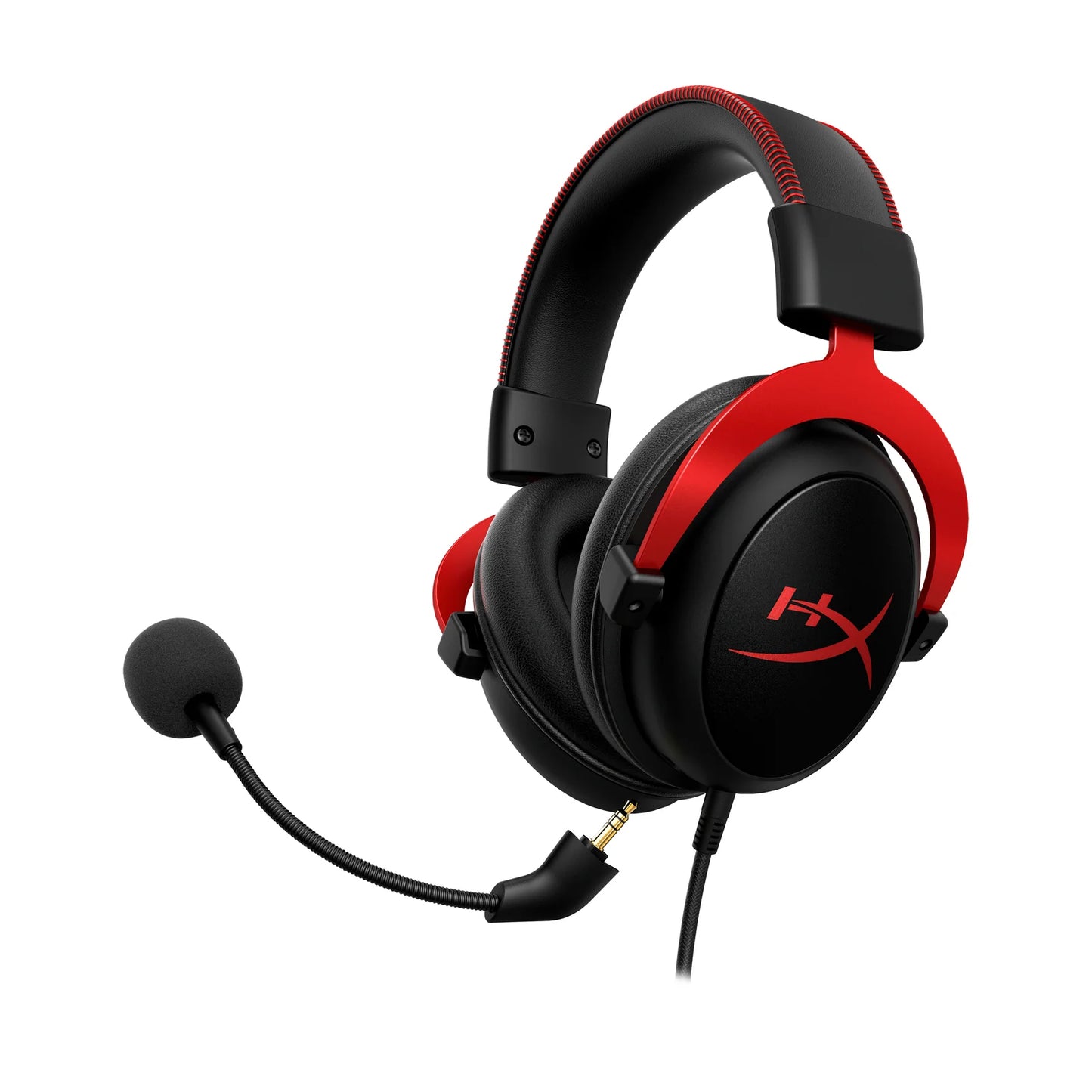 HyperX Cloud II Wired Over Ear Headphones with Mic – Red